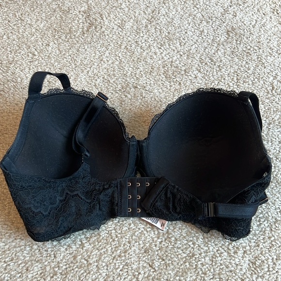 Victoria’s Secret Dream Angel lined Demi bra black lace 36 DD - Picture 5 of 8